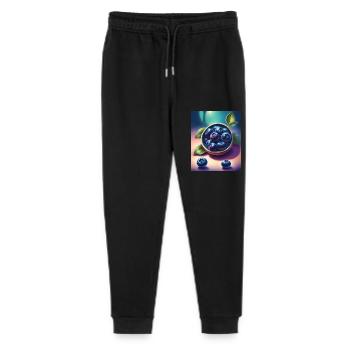 Yummy blueberries - Stanley/Stella Mini Mover Teen Organic Jogging Trousers  - black - Front