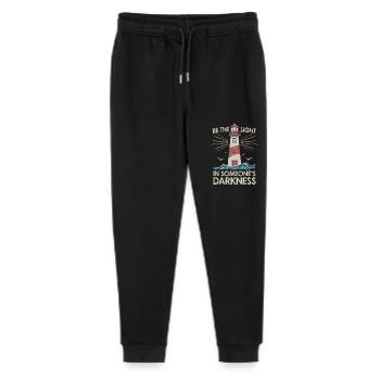 Lighthouse Motivational Saying - Positive Thinking - Stanley/Stella Mini Mover Teen Organic Jogging Trousers  - black - Front