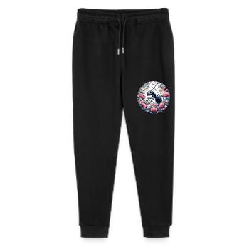 Ants Flowers - Stanley/Stella Mini Mover Teen Organic Jogging Trousers  - black - Front