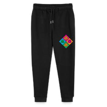 Pancakes Colorful Pop Art Connoisseur Highlight - Stanley/Stella Mini Mover Teen Organic Jogging Trousers  - black - Front