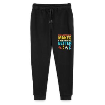 Breakdancing - Stanley/Stella Mini Mover Teen Organic Jogging Trousers  - black - Front