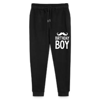 Birthday Boy – Birthday with a mustache - Stanley/Stella Mini Mover Teen Organic Jogging Trousers  - black - Front
