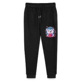 Verliebter Igel mit Herz - Stanley/Stella Teenager Bio Jogginghose Mini Mover  - Schwarz - Vorne