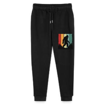 Bigfoot Retro Forest Vintage - Stanley/Stella Teenager Bio Jogginghose Mini Mover  - Schwarz - Vorne