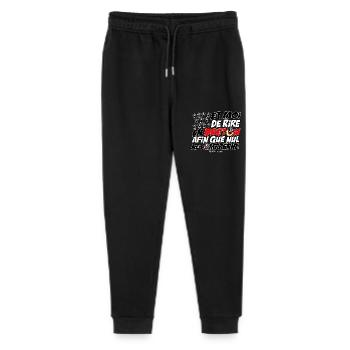 And I laugh in Breton - Stanley/Stella Mini Mover Teen Organic Jogging Trousers  - black - Front