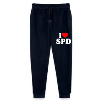 I love spd - Stanley/Stella Teenager Bio Jogginghose Mini Mover  - Navy - Vorne