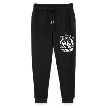 Wolf und Lamm wir können alle Freunde sein - Stanley/Stella Teenager Bio Jogginghose Mini Mover  - Schwarz - Vorne