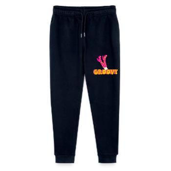 Bottes Plateforme Disco Funky Groovy - Pantalon de jogging bio Mini Mover Stanley/Stella Ado  - marine - Devant