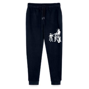 Schädel der Gesetzlosen Autobahn-Gangs Tod von Bikern - Stanley/Stella Teenager Bio Jogginghose Mini Mover  - Navy - Vorne