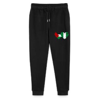 Palestine Nigeria flag used - Stanley/Stella Mini Mover Teen Organic Jogging Trousers  - black - Front