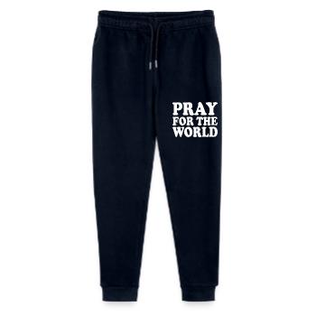 Pray for the world - Stanley/Stella Mini Mover Teen Organic Jogging Trousers  - navy - Front