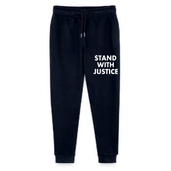 Stand with justice - Pantalon de jogging bio Mini Mover Stanley/Stella Ado  - marine - Devant