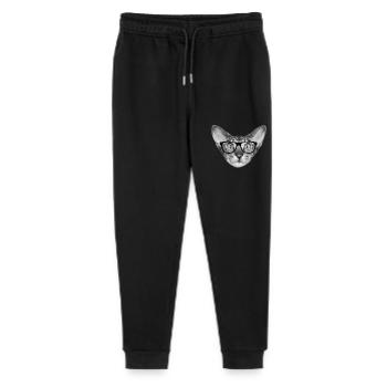 Oriental shorthair cat - Stanley/Stella Mini Mover Teen Organic Jogging Trousers  - black - Front