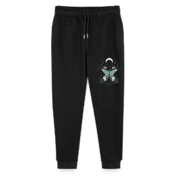Vert papillon la nuit - Pantalon de jogging bio Mini Mover Stanley/Stella Ado  - noir - Devant