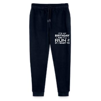 It's My Birthday And I'll Run If I Want TO - Stanley/Stella Mini Mover Teen Organic Jogging Trousers  - navy - Front