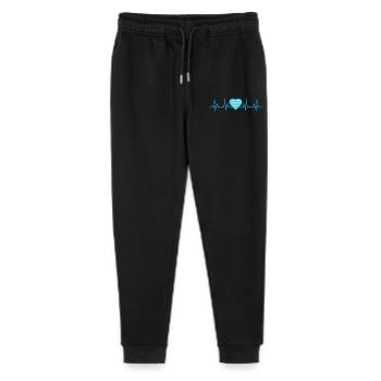 Bayern Herzschlag EKG - Stanley/Stella Teenager Bio Jogginghose Mini Mover  - Schwarz - Vorne