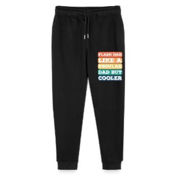 Bouldering Flash Papa Boulderer - Stanley/Stella Teenager Bio Jogginghose Mini Mover  - Schwarz - Vorne