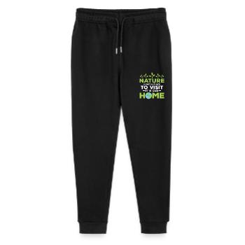 Nature Is Not A Place To Visit Planet Earth Day - Stanley/Stella Teenager Bio Jogginghose Mini Mover  - Schwarz - Vorne