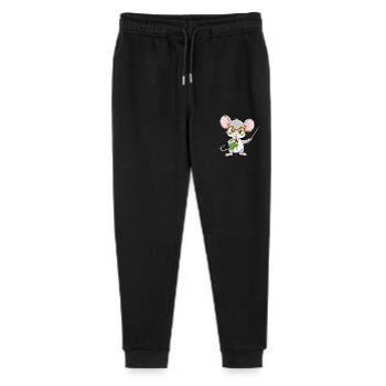 Petite souris intelligente enseignante avec un pointeur - Pantalon de jogging bio Mini Mover Stanley/Stella Ado  - noir - Devant