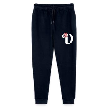 Minimalistischer Blumenbrief - Stanley/Stella Teenager Bio Jogginghose Mini Mover  - Navy - Vorne