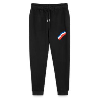 France flag colors flag - Stanley/Stella Mini Mover Teen Organic Jogging Trousers  - black - Front