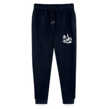 Doppelrumpf Katamaran Segelboot mit Palmen - Stanley/Stella Teenager Bio Jogginghose Mini Mover  - Navy - Vorne