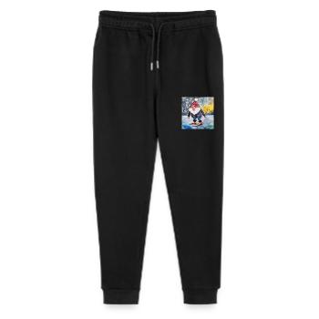 Für Krallen - Stanley/Stella Teenager Bio Jogginghose Mini Mover  - Schwarz - Vorne