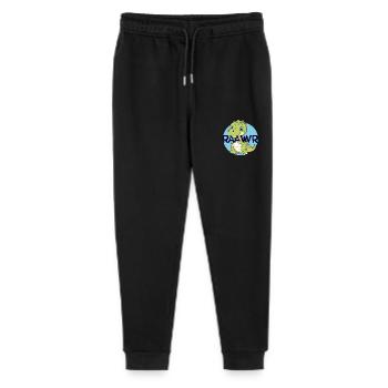 RAAWR Dino Kids - Stanley/Stella Mini Mover Teen Organic Jogging Trousers  - black - Front