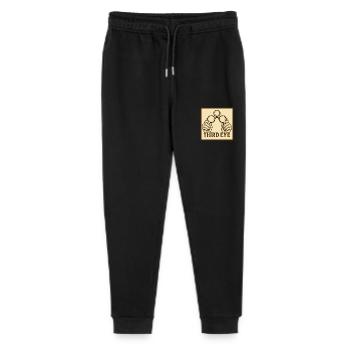 Das dritte Auge Third Eye - Stanley/Stella Teenager Bio Jogginghose Mini Mover  - Schwarz - Vorne