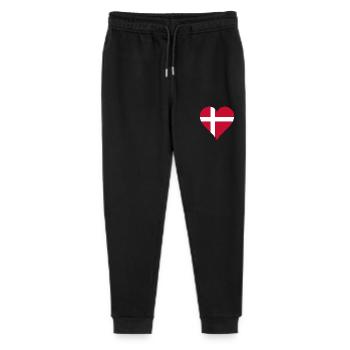 Dänemark Flagge - Stanley/Stella Teenager Bio Jogginghose Mini Mover  - Schwarz - Vorne