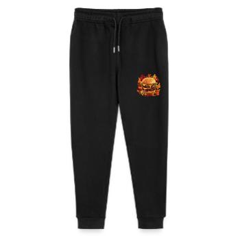 Autumn hamburger: fast food in the foliage - Stanley/Stella Mini Mover Teen Organic Jogging Trousers  - black - Front