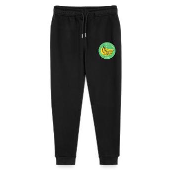 DDR Ostalgie | völlig Banane - Stanley/Stella Teenager Bio Jogginghose Mini Mover  - Schwarz - Vorne