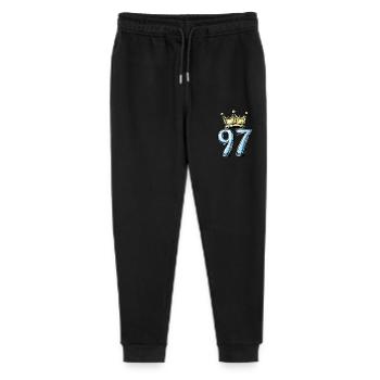 97 Number Krone - Stanley/Stella Mini Mover Teen Organic Jogging Trousers  - black - Front