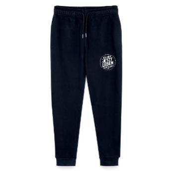 Ich geh' jetzt leben - gehst Du mit? Motivation - Stanley/Stella Teenager Bio Jogginghose Mini Mover  - Navy - Vorne