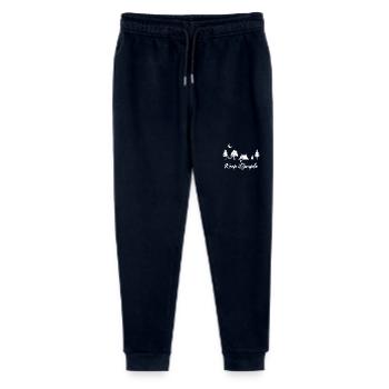 Camping Camper Natur Wald Wandern Campingplatz - Stanley/Stella Teenager Bio Jogginghose Mini Mover  - Navy - Vorne