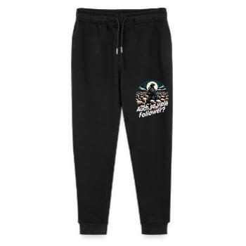 Lustiges Schäfermotiv mit Herde Schäfer und Spruch - Stanley/Stella Teenager Bio Jogginghose Mini Mover  - Schwarz - Vorne