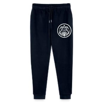 Carpenter's guild sign – traditional coat of arms - Stanley/Stella Mini Mover Teen Organic Jogging Trousers  - navy - Front