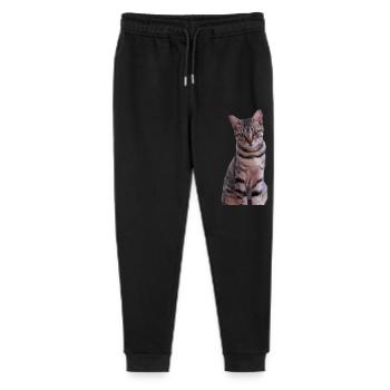 Cat Kitten - Stanley/Stella Mini Mover Teen Organic Jogging Trousers  - black - Front