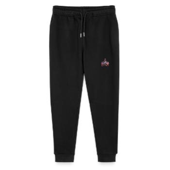 Roi avec une couronne de joyaux en illustration 2d - Pantalon de jogging bio Mini Mover Stanley/Stella Ado  - noir - Devant