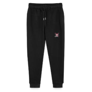 8 Bit Weihnachts Rentierkopf - Stanley/Stella Teenager Bio Jogginghose Mini Mover  - Schwarz - Vorne