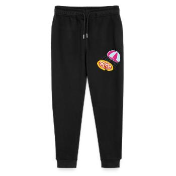 Fliegende Pizza - Stanley/Stella Teenager Bio Jogginghose Mini Mover  - Schwarz - Vorne