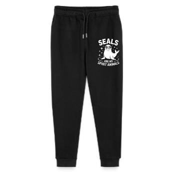 Seal Saying Seal Funny Seal Gift - Stanley/Stella Mini Mover Teen Organic Jogging Trousers  - black - Front