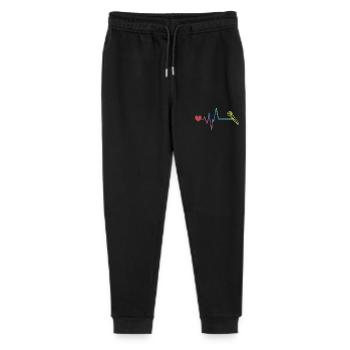 Microphone Pulse Heartbeat - Stanley/Stella Mini Mover Teen Organic Jogging Trousers  - black - Front