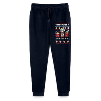 Unicorn Christmas Gingerbread Tester - Stanley/Stella Mini Mover Teen Organic Jogging Trousers  - navy - Front
