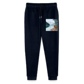 Hirsch am Bergsee - Stanley/Stella Teenager Bio Jogginghose Mini Mover  - Navy - Vorne