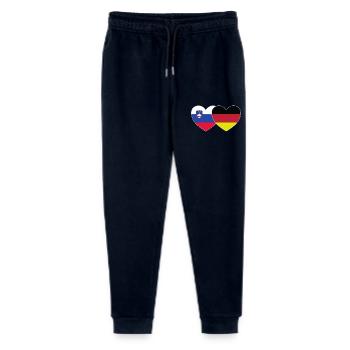 Slowenien Deutschland Flagge Herz - Stanley/Stella Teenager Bio Jogginghose Mini Mover  - Navy - Vorne