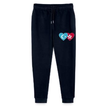 Uighurs Hong Kong Flag Heart - Stanley/Stella Mini Mover Teen Organic Jogging Trousers  - navy - Front
