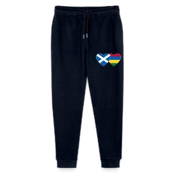 Scotland Mauritius Flag Heart - Stanley/Stella Mini Mover Teen Organic Jogging Trousers  - navy - Front
