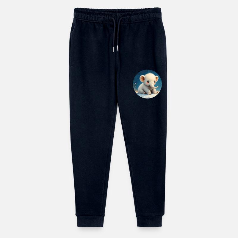 Bébé Éléphant sur le Sable - Pantalon de jogging bio Mini Mover Stanley/Stella Ado  - marine