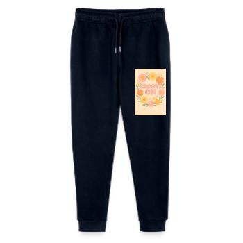 Groovy flowers - Pantalon de jogging bio Mini Mover Stanley/Stella Ado  - marine - Devant